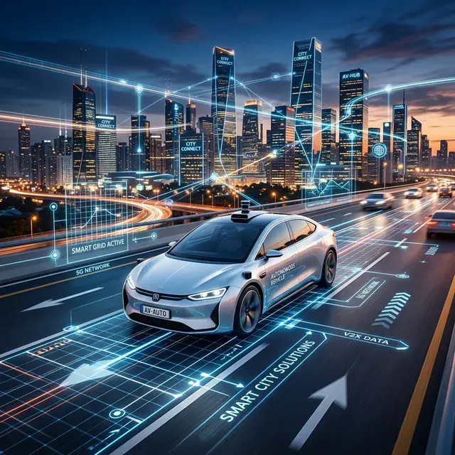 As Cidades Inteligentes de 2026 Abastecidas Por Veículos Totalmente…