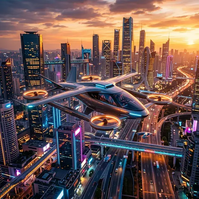 Carros Voadores (eVTOL) Estreiam Oficialmente nos Céus das Metrópoles